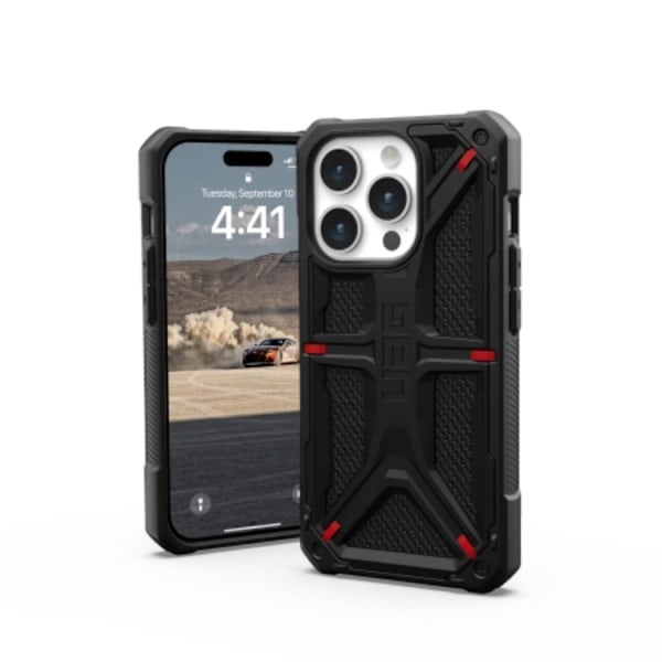 UAG iPhone 15 Pro Max Mobilskal Monarch - Kevlar Svart