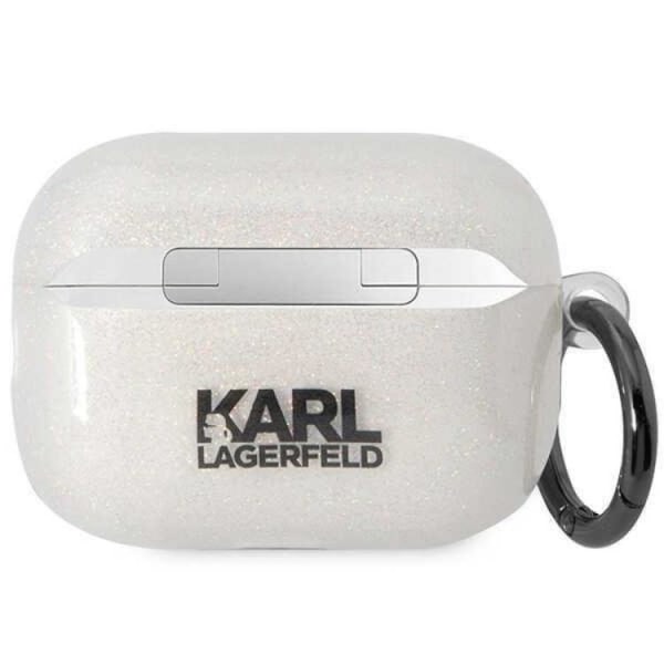 Karl Lagerfeld Airpods Pro 2 Skal Gliter Karl&Choupette Clear