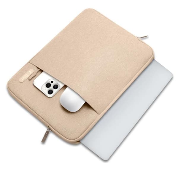 Tech-Protect bærbar taske til (13-14") - Caffe Latte Beige