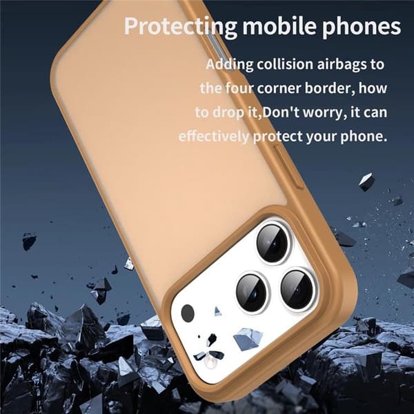 Mobilskal till iPhone 17 Pro Max Skin Touch Matte - Guld Guld