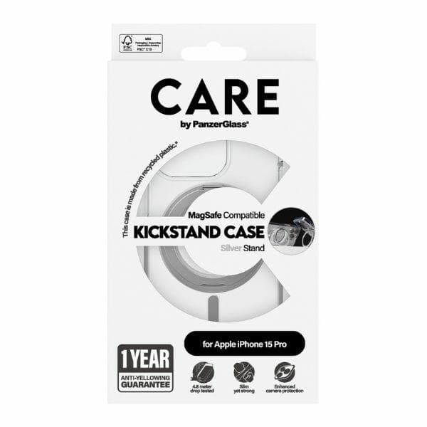 CARE PanzerGlass Mobilskal till iPhone 15 Pro MagSafe Kickstand