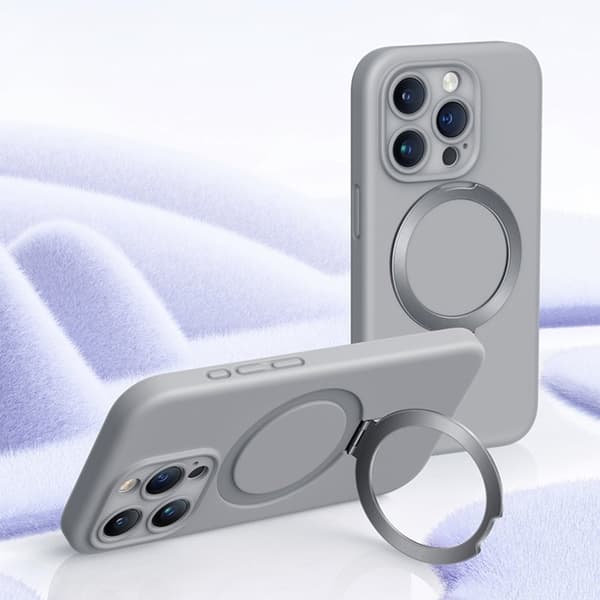 XUNDD Mobilskal till iPhone 15 Pro Max Reno Magnetisk Kickstand Grå