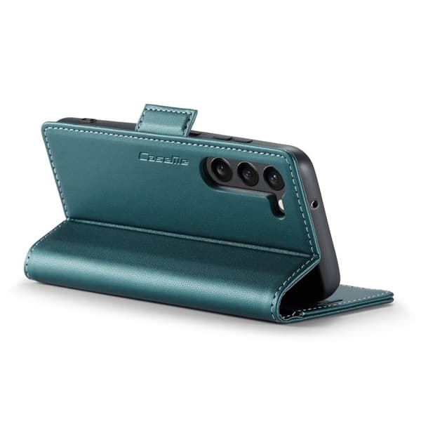 CASEME Plånboksfodral Konstläder för Samsung Galaxy S23+ - Grön
