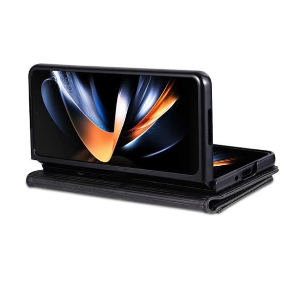 AZNS Samsung Galaxy Z Fold6 Plånboksfodral Konstläder - Svart