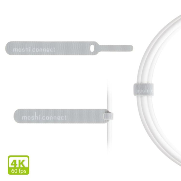Moshi Mini DisplayPort Till DisplayPort kabel 1.5m - Vit