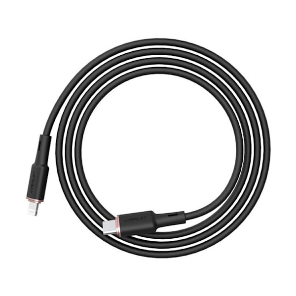 Acefast MFI USB-C till Lightning kabel 30W 1.2m - Svart Svart