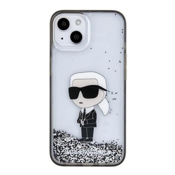 Karl Lagerfeld iPhone 15 Mobile Case Liquid Glitter Ikonik