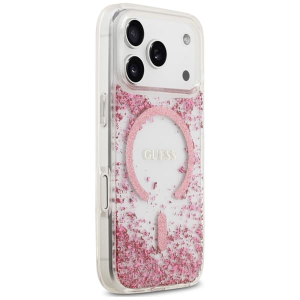 Guess Mobilskal För iPhone 18 Pro Max/17 Pro Max Magsafe Resin Bottom Glitter