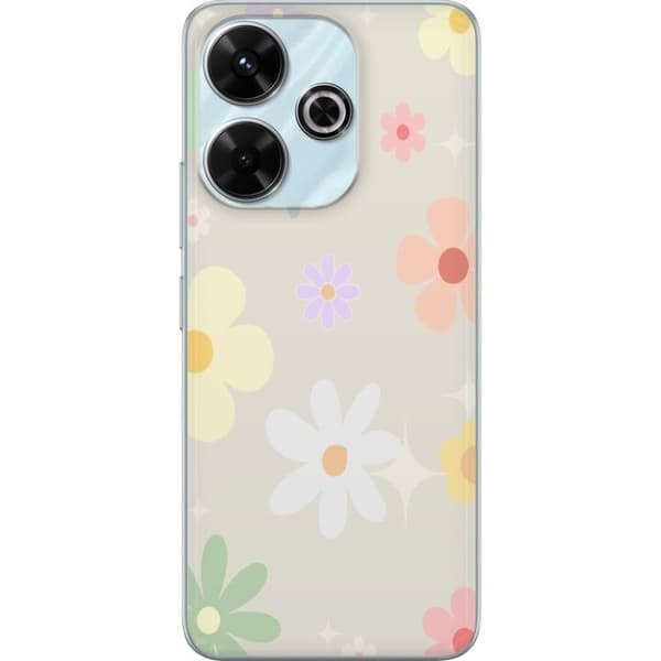 Mobilskal till Xiaomi Redmi 13 med fejdande blommor