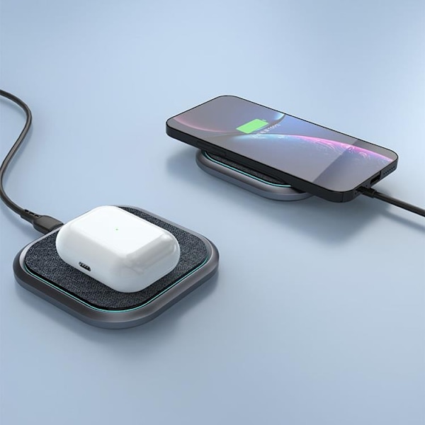 Dudao Fast Trådløs Oplader 15W - Grå Grey