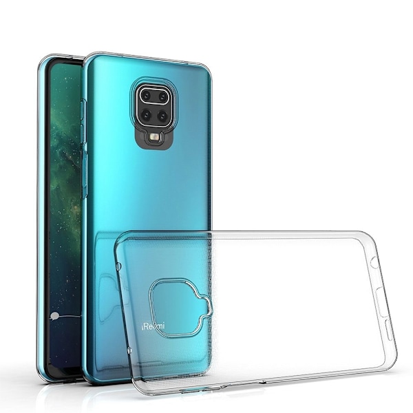 Redmi Note 9S/9 Pro Baksideskal Clear 2mm Mjukplast Transparent