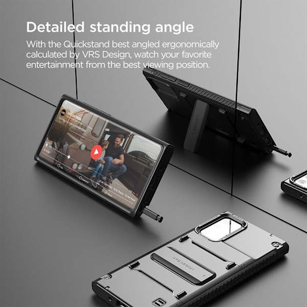 VRS DESIGN Damda QuickStand Skal Galaxy Note 20 - Svart Svart