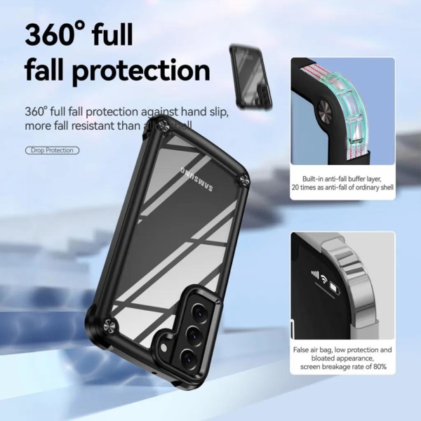 Galaxy S23 Mobilcover Ridsefast - Sort