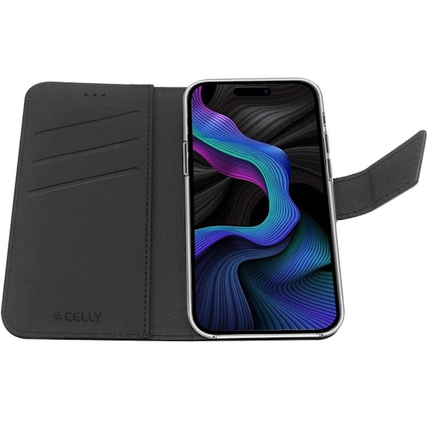 Celly Galaxy S23 FE Pung Etui Walley - Sort Black