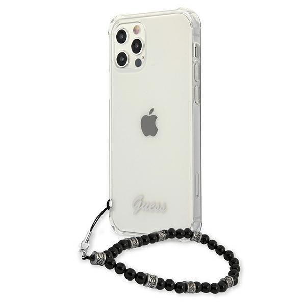 Guess iPhone 12 Pro Max Skal Svart Pearl - Transparent Svart