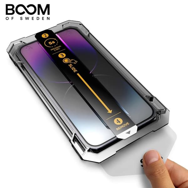 ELÄMÄN TAKUU - BOOM iPhone 14 Pro Karkaistu Lasi Näytönsuoja - 2 Transparent