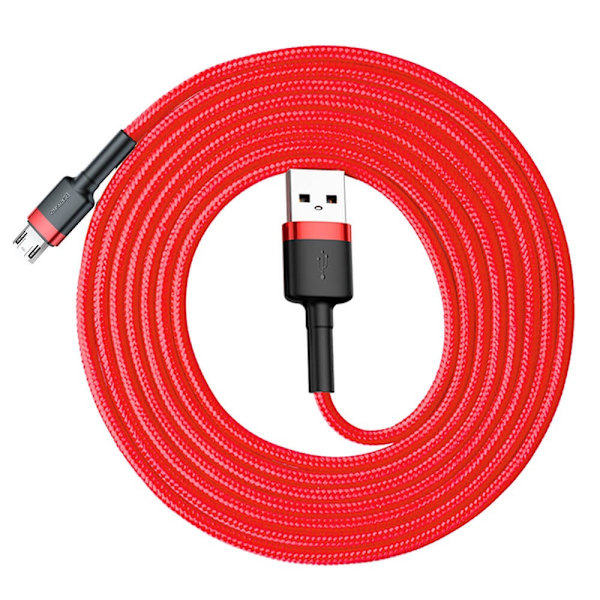 Baseus Cafule microUSB kabel QC3.0 1.5A 2M Röd Red