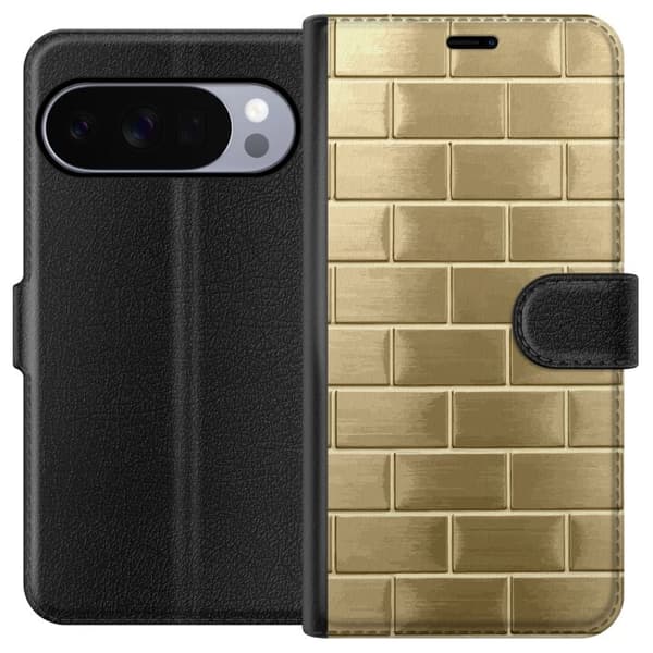 Plånboksfodral till Google Pixel 10 Pro XL med Gyllene Murstenar