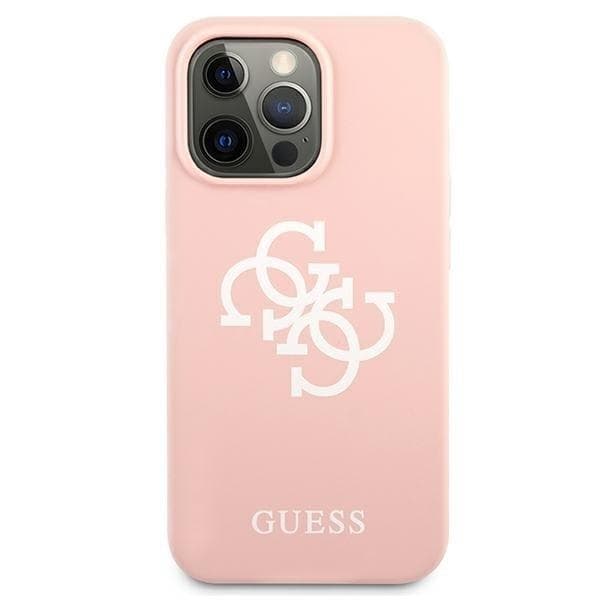 Guess Silikone Logo Taske til iPhone 13 Pro - Lyserød Pink