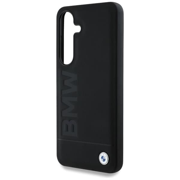 BMW telefontaske til Galaxy S25 Læder Big Wordmark - Sort Black