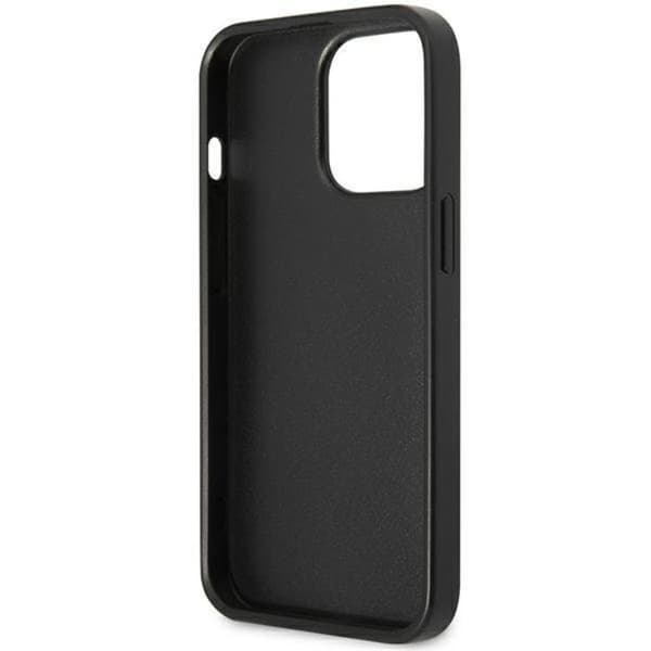 Guess iPhone 13 Pro Skal Kortholder 4G Triangle Logo - Sort Black