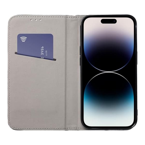 Redmi Note 12 Pro Lompakkokotelo Smart Magento - Burgundy Vinröd