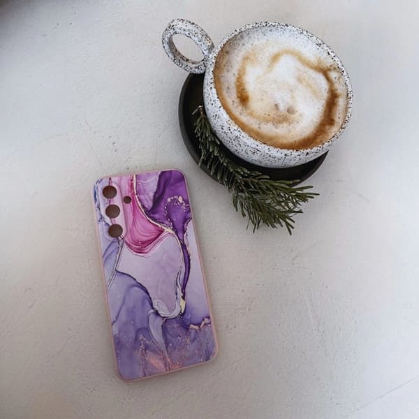 Tech-Protect telefontaske til Xiaomi Redmi 15C Icon - Marmor Rosa