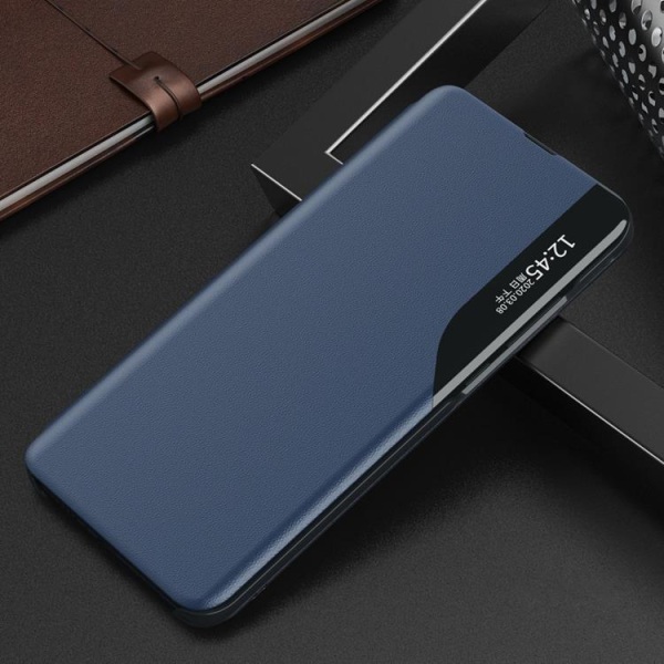 Eco Leather View Case Xiaomi Poco M4 Pro 5G - Sininen