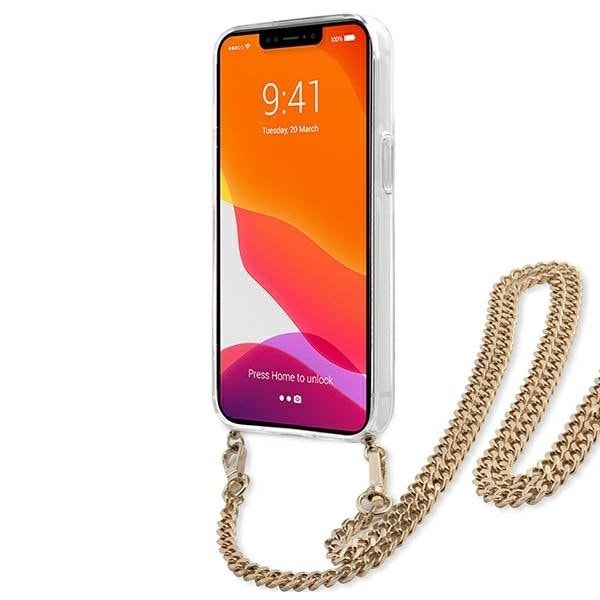 Guess Gold Strap Skal iPhone 13 Mini - Leopard