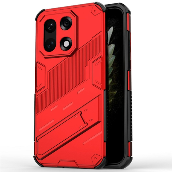 Mobilskal till OnePlus 15 PC + TPU Shockproof Kickstand Röd