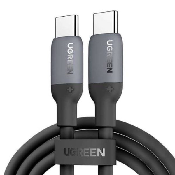 Ugreen USB-C-USB-C-kaapeli silikoni 2m - musta