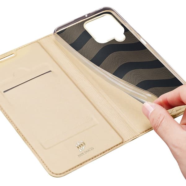 Dux Ducis Skinpro Plånboksfodral Galaxy A22 4G - Gold Guld