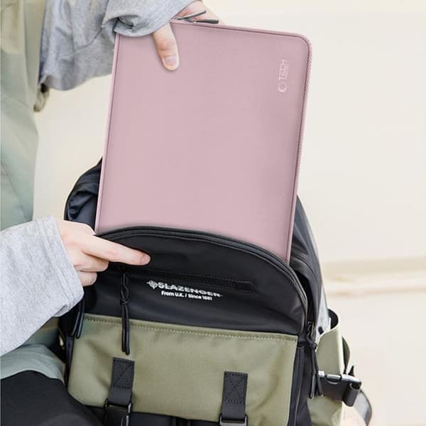 Tech-Protect bærbar taske til (15-16") Neoslim - Dusty Rose Rosa