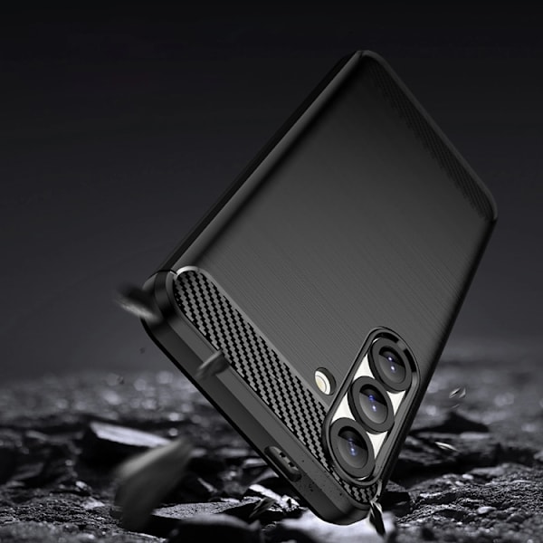 Telefontaske til Google Pixel 10 Carbon Silicone - Sort Svart