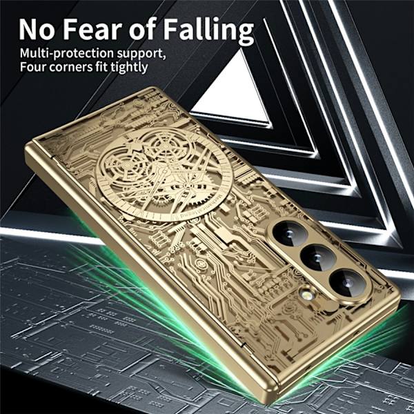 Mobilskal till Galaxy Z Fold 7 Mechanical Legend Electroplating - Guld Guld