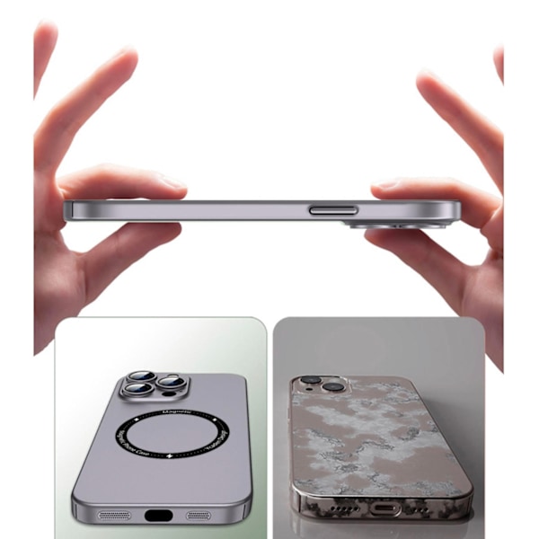 iPhone 14 Pro Max Skal Magsafe Ultra Thin - Silver Silver