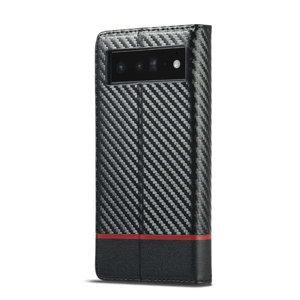 LC.IMEEKE Google Pixel 6 Pro Plånboksfodral Konstläder - Horisontell Rand
