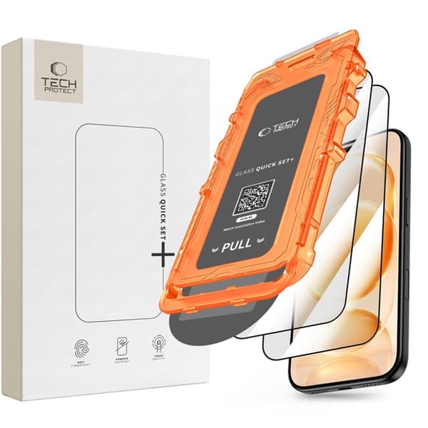 [2-Pack] Tech-Protect Härdat Glas Skärmskydd för iPhone 17 Pro - Svart