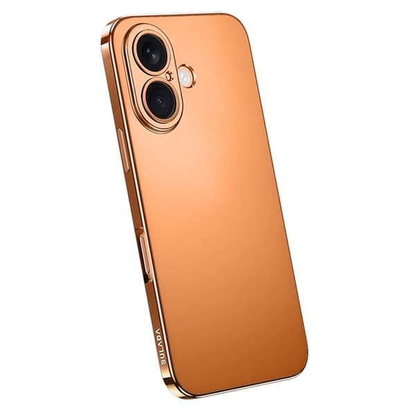 SULADA Mobilskal till iPhone 17 Electroplating Nature Matte - Orange Orange