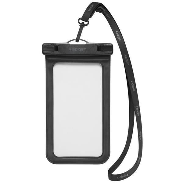 Spigen 2-pak Universelle Vandtætte Mobilcovers A601 - Sort Svart