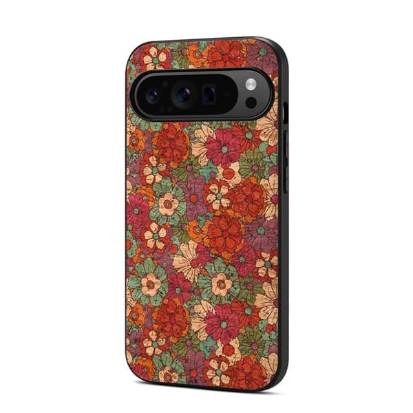 Mobilskal till Google Pixel 10/10 Pro Flower Print - Sommar/Röd Röd