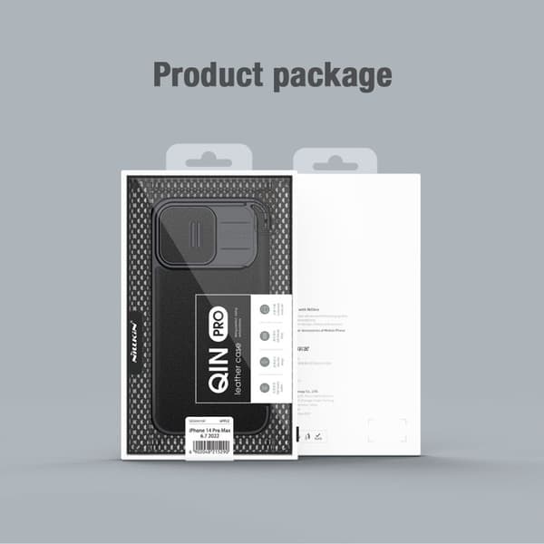 NILLKIN Qin Pro Mobilskal till iPhone 15 Pro Shockproof Grön