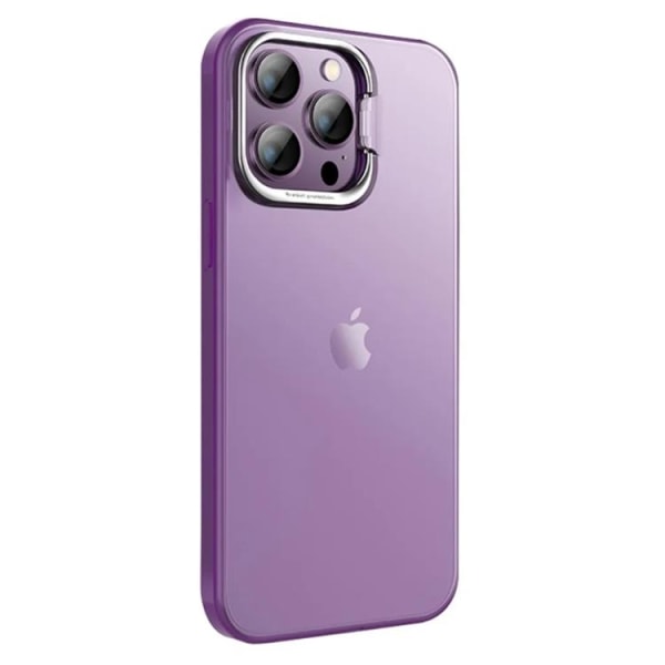 X-Level iPhone 15 Pro Max mobilcover med kamerastativ - lilla