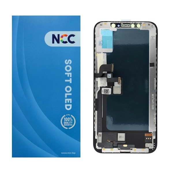 iPhone Xs Skärm med LCD-display NCC Soft OLED Svart