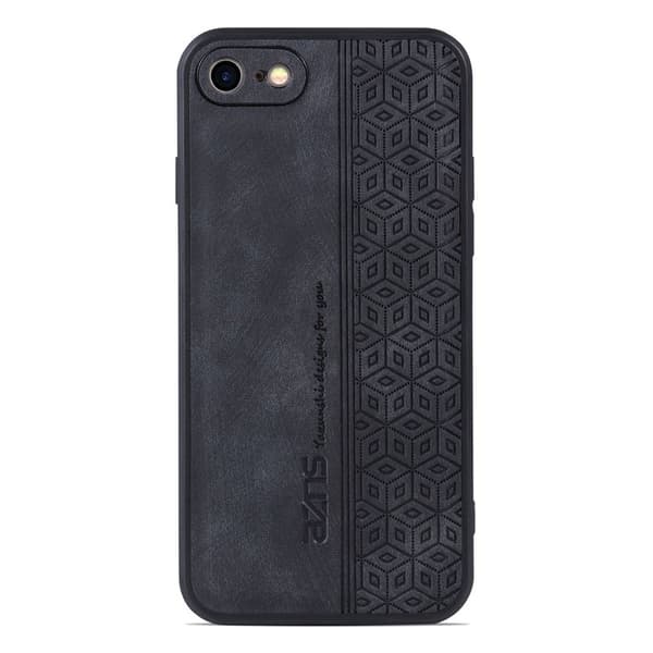 AZNS iPhone 7/8/SE (2020/2022) Plånboksfodral Konstläder - Svart