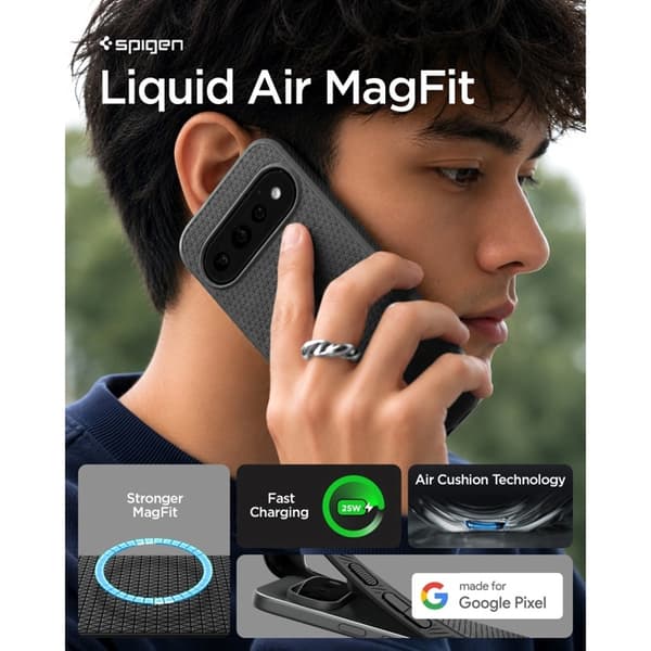 Spigen Mobilskal För Google Pixel 11 Pro XL Magsafe Liquid Air - Matt Svart