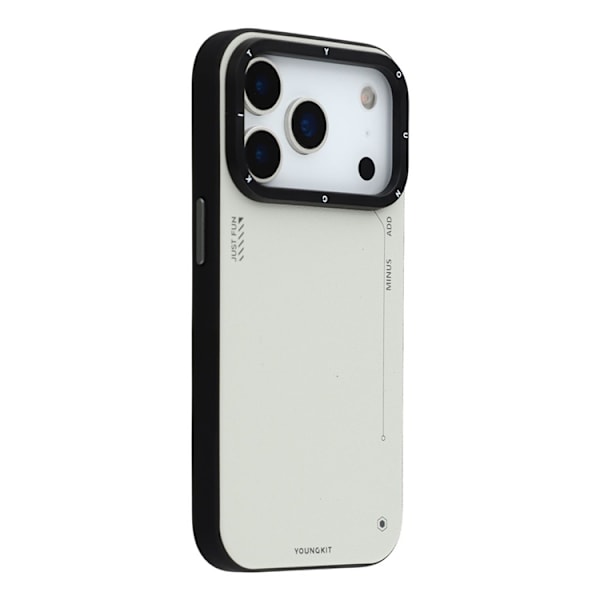 YOUNGKIT Mobilskal till iPhone 17 Pro MagSafe PU-Läder - Silver Silver
