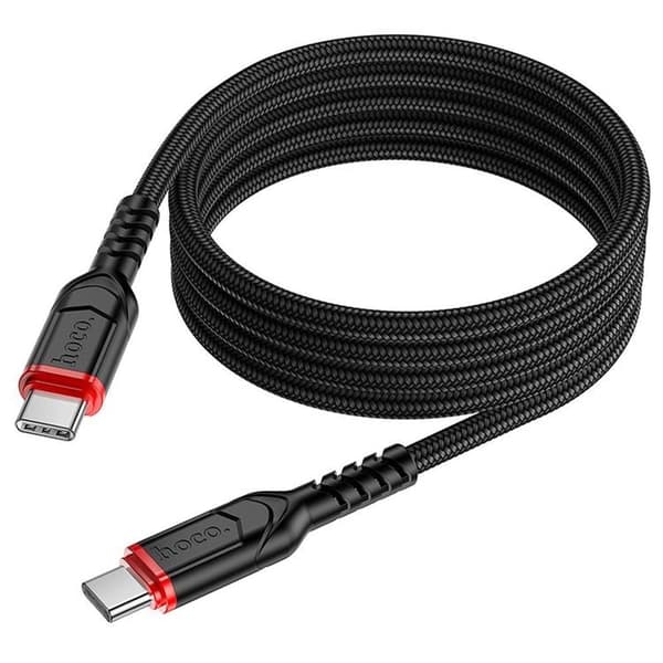 HOCO USB-C til USB-C Kabel PD QC 3A 60W X59 1m - Sort Grå
