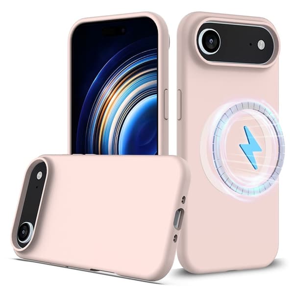 Mobilskal till iPhone Air MagSafe Silikon Anti-Drop - Rosa Rosa