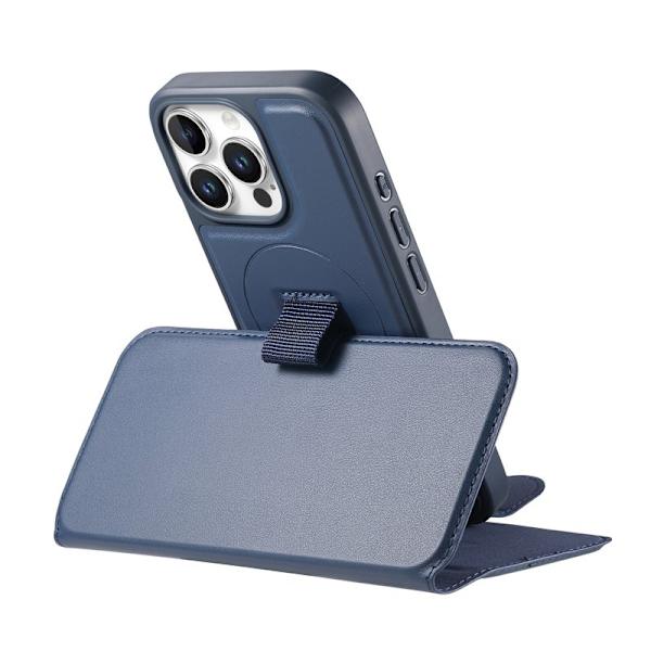 CASENEO iPhone 16 Pro Max Plånboksfodral Konstläder - Blå
